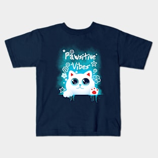 Pawsitive vibes Kids T-Shirt